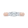 Thumbnail Image 4 of 3-Stone Diamond Engagement Ring 1 ct tw Round-cut 14K Two-Tone Gold
