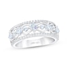 Thumbnail Image 0 of THE LEO First Light Diamond Princess & Round-Cut Anniversary Ring 1 ct tw 14K White Gold