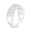 Thumbnail Image 1 of THE LEO First Light Diamond Princess & Round-Cut Anniversary Ring 1 ct tw 14K White Gold