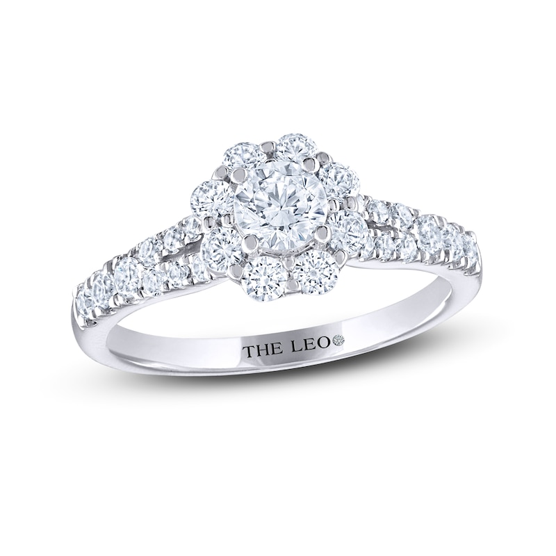 THE LEO Diamond Engagement Ring 1 ct tw Round-cut 14K White Gold
