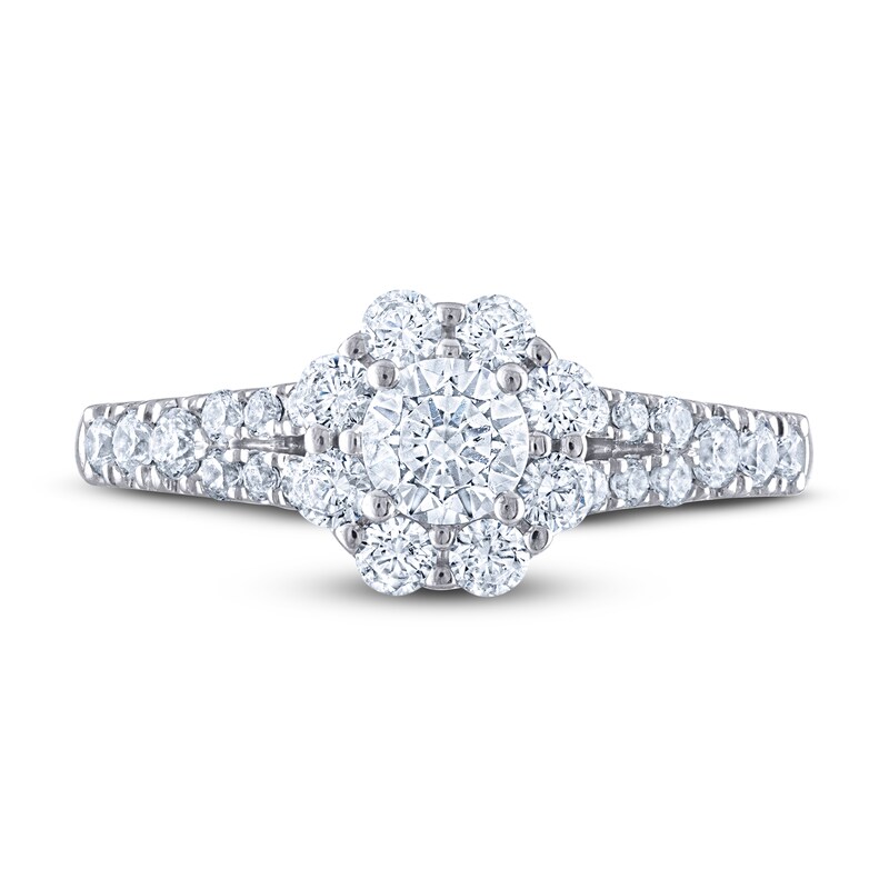 THE LEO Diamond Engagement Ring 1 ct tw Round-cut 14K White Gold