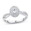 Thumbnail Image 1 of Now + Forever Diamond Engagement Ring 1/2 ct tw Oval & Round-Cut 14K White Gold