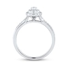 Thumbnail Image 2 of Now + Forever Diamond Engagement Ring 1/2 ct tw Oval & Round-Cut 14K White Gold