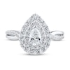 Thumbnail Image 3 of Now + Forever Diamond Engagement Ring 1 ct tw Pear & Round-Cut 14K White Gold