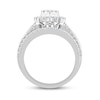 Thumbnail Image 3 of Now + Forever Multi-Diamond Engagement Ring 2 ct tw Round & Baguette 14K White Gold