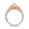 Thumbnail Image 2 of Diamond Engagement Ring 7/8 ct tw Pear & Round 14K Two-Tone Gold