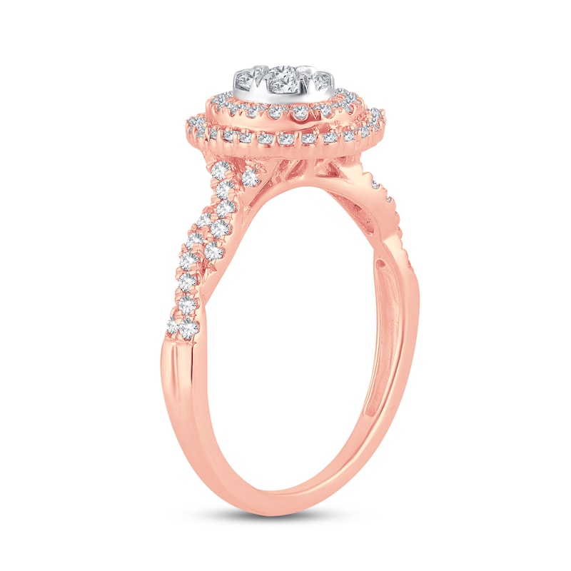 Main Image 2 of Now + Forever Diamond Engagement Ring 1/2 ct tw Round-cut 10K Rose Gold