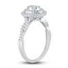 Thumbnail Image 1 of Diamond Engagement Ring 1/2 ct tw Round-cut 10K White Gold