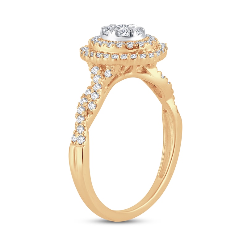 Main Image 2 of Now + Forever Diamond Engagement Ring 1/2 ct tw Round-cut 10K Yellow Gold