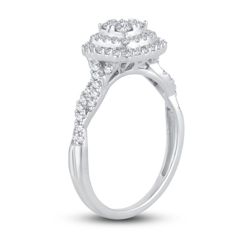 Main Image 2 of Now + Forever Diamond Engagement Ring 1/2 ct tw Round-cut 10K White Gold