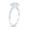 Thumbnail Image 1 of THE LEO First Light Diamond Engagement Ring 1-3/8 ct tw Princess & Round-cut 14K White Gold