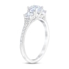 Thumbnail Image 1 of THE LEO First Light Three-Stone Diamond Engagement Ring 1-1/4 ct tw Round-cut 14K White Gold