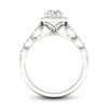 Thumbnail Image 3 of Diamond Engagement Ring 7/8 ct tw Round-cut 14K White Gold