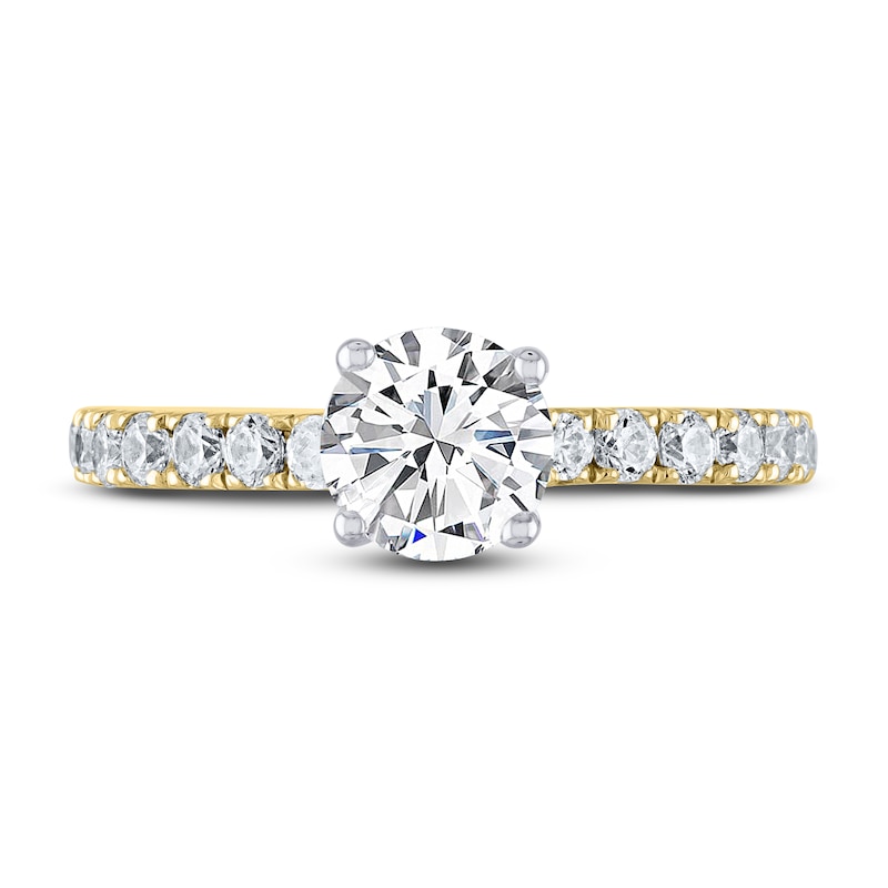 THE LEO Diamond Engagement Ring 1-3/8 ct tw Round-cut 14K Yellow Gold