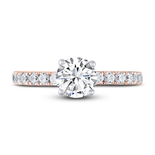 THE LEO Diamond Engagement Ring 1-3/8 ct tw Round-cut 14K Rose Gold | Kay
