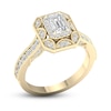 Thumbnail Image 1 of Diamond Engagement Ring 7/8 ct tw Emerald & Round 14K Yellow Gold