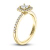 Thumbnail Image 1 of THE LEO Diamond Engagement Ring 5/8 ct tw Princess/Round 14K Yellow Gold