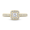 Thumbnail Image 2 of THE LEO Diamond Engagement Ring 5/8 ct tw Princess/Round 14K Yellow Gold