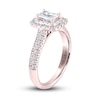 Thumbnail Image 1 of THE LEO Diamond Engagement Ring 1 ct tw Emerald & Round-cut 14K Rose Gold