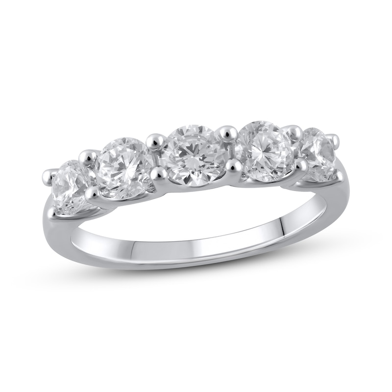 Lab-Created Diamonds by KAY Anniversary Ring 2 ct tw 14K White Gold with 360