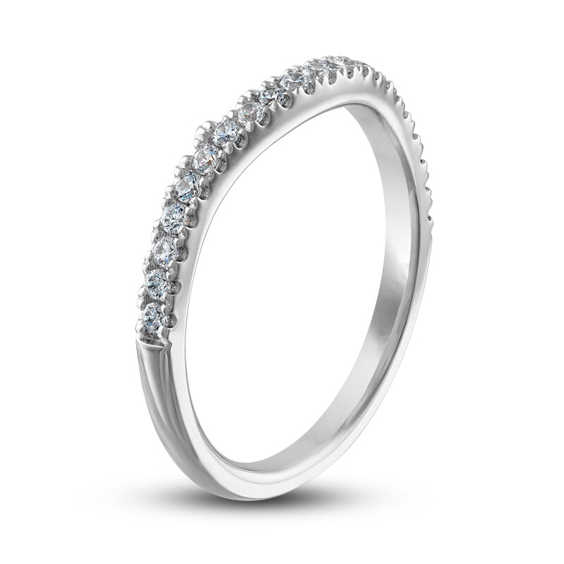 Adrianna Papell Diamond Wedding Band 1/4 ct tw Round-cut 14K White Gold