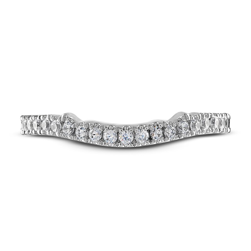 Adrianna Papell Diamond Wedding Band 1/4 ct tw Round-cut 14K White Gold