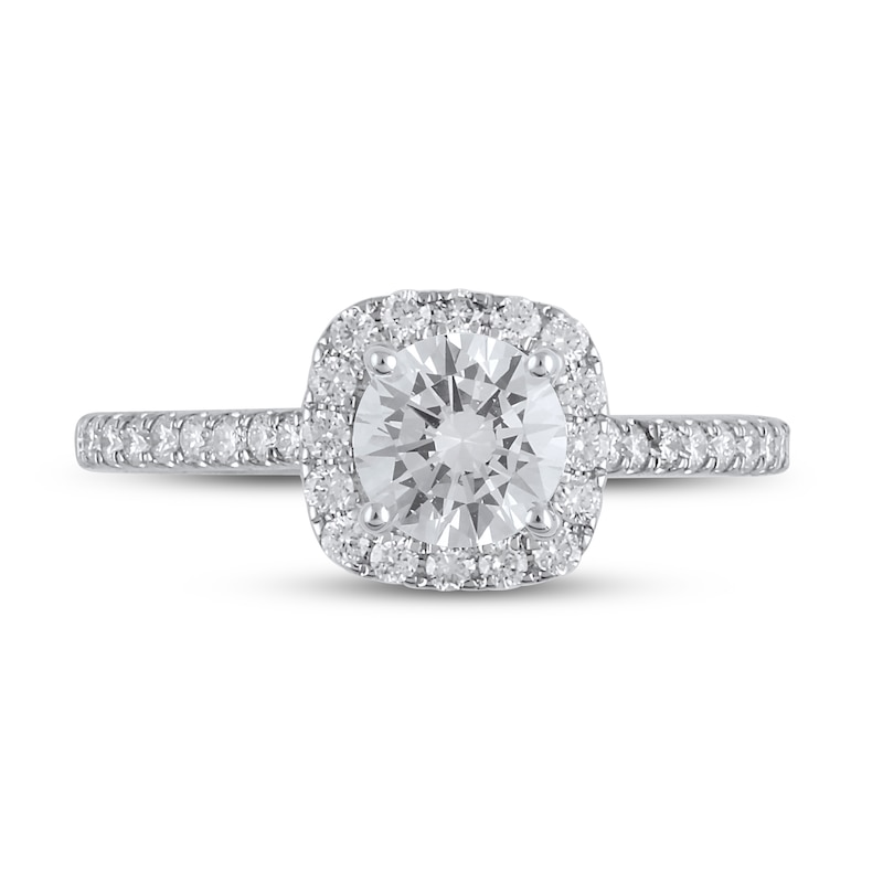 Main Image 3 of Lab-Grown Diamonds Engagement Ring 1-1/4 ct tw 14K White Gold