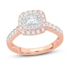 Thumbnail Image 1 of Now + Forever Diamond Engagement Ring 1 ct tw Princess & Round 14K Rose Gold