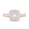 Thumbnail Image 2 of Diamond Engagement Ring 1 ct tw Princess & Round 14K Rose Gold