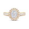 Thumbnail Image 1 of Diamond Engagement Ring 1 ct tw Oval & Round 14K Yellow Gold