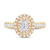 Thumbnail Image 2 of Diamond Engagement Ring 1 ct tw Oval & Round 14K Yellow Gold