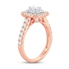Thumbnail Image 2 of Now + Forever Diamond Engagement Ring 1 ct tw Emerald & Round 14K Rose Gold