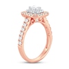 Thumbnail Image 1 of Diamond Engagement Ring 1 ct tw Emerald & Round 14K Rose Gold