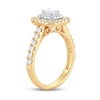 Thumbnail Image 1 of Diamond Engagement Ring 1 ct tw Emerald & Round 14K Yellow Gold