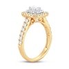 Thumbnail Image 2 of Now + Forever Diamond Engagement Ring 1 ct tw Emerald & Round 14K Yellow Gold