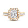 Thumbnail Image 3 of Now + Forever Diamond Engagement Ring 1 ct tw Emerald & Round 14K Yellow Gold