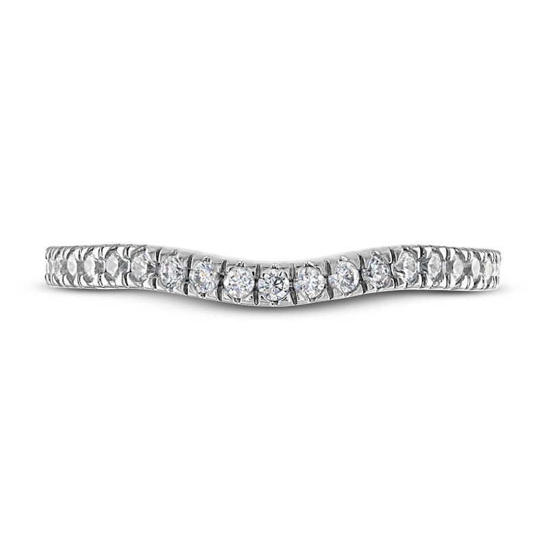 Adrianna Papell Diamond Wedding Band 1/4 ct tw Round-cut 14K White Gold