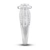 Thumbnail Image 2 of Now + Forever Diamond Engagement Ring 1-1/3 ct tw Round & Baguette 14K White Gold