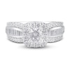 Thumbnail Image 2 of Diamond Engagement Ring 1-1/3 ct tw Round & Baguette 14K White Gold