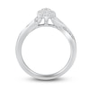 Thumbnail Image 3 of Diamond Engagement Ring 1/3 ct tw Round & Baguette 10K White Gold