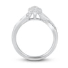 Thumbnail Image 4 of Now + Forever Diamond Engagement Ring 1/3 ct tw Round & Baguette 10K White Gold