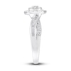 Thumbnail Image 2 of Now + Forever Diamond Engagement Ring 1/2 ct tw Round & Baguette 10K White Gold