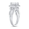 Thumbnail Image 2 of Now + Forever Diamond Engagement Ring 5/8 ct tw Princess & Round-cut 10K White Gold