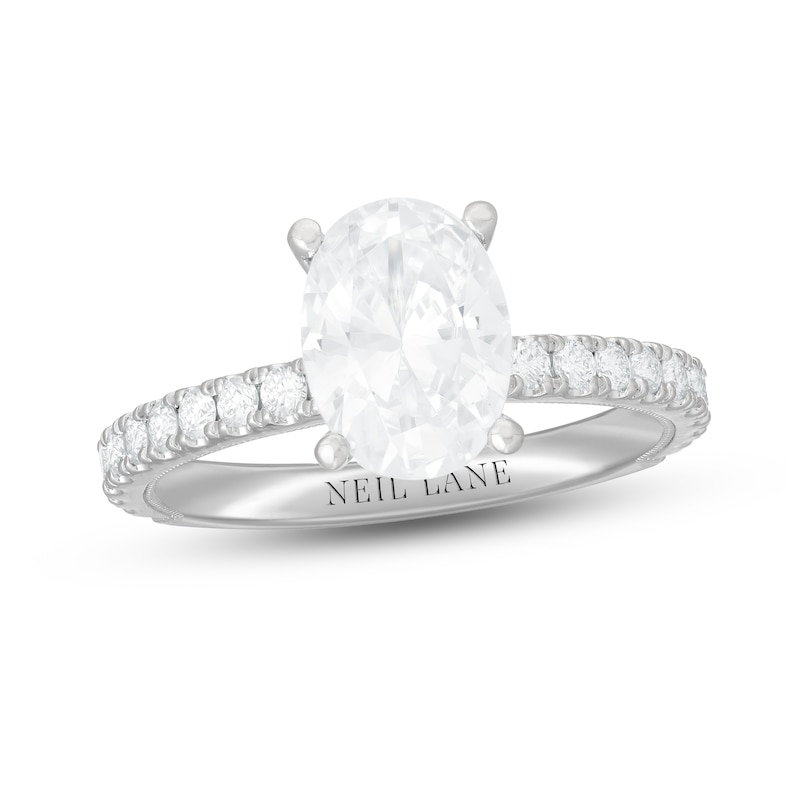 Main Image 1 of Neil Lane Oval Diamond Engagement Ring 2-3/8 ct tw 14K White Gold