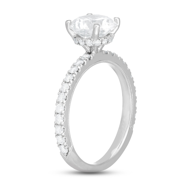 Main Image 3 of Neil Lane Round-cut Diamond Engagement Ring 2-3/8 ct tw 14K White Gold