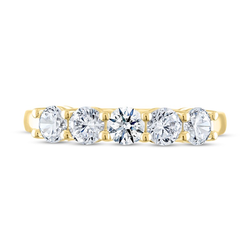 Main Image 2 of THE LEO Ideal Cut Diamond Anniversary Ring 1 ct tw 14K Yellow Gold