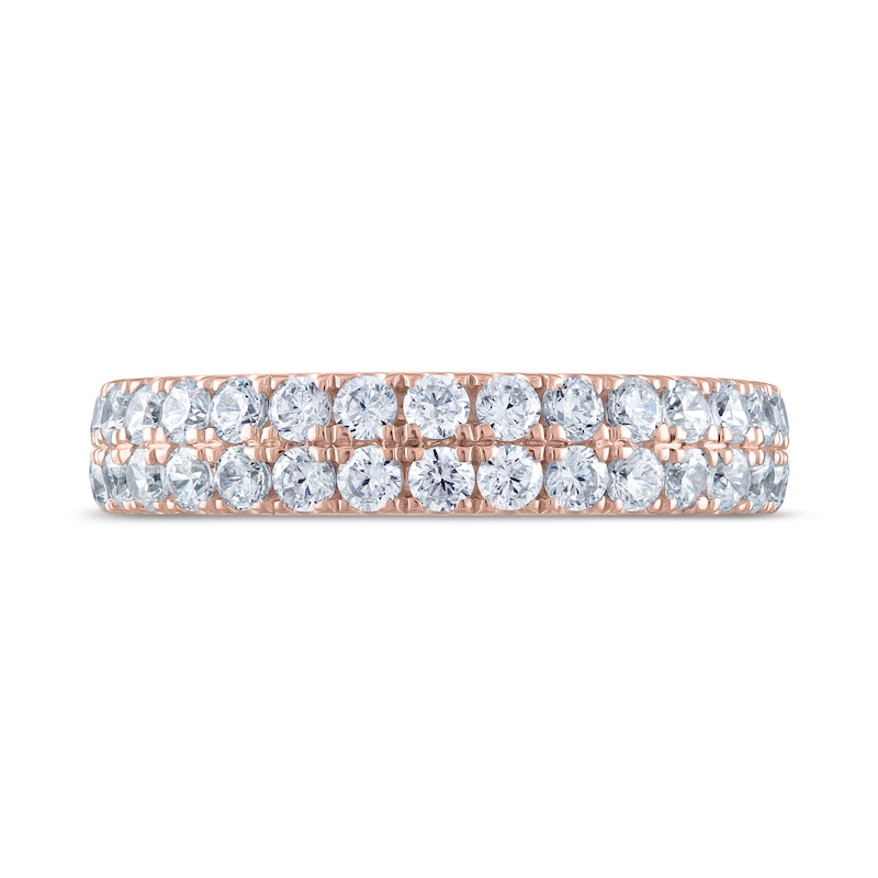 THE LEO Ideal Cut Diamond Anniversary Ring 1 ct tw 14K Rose Gold