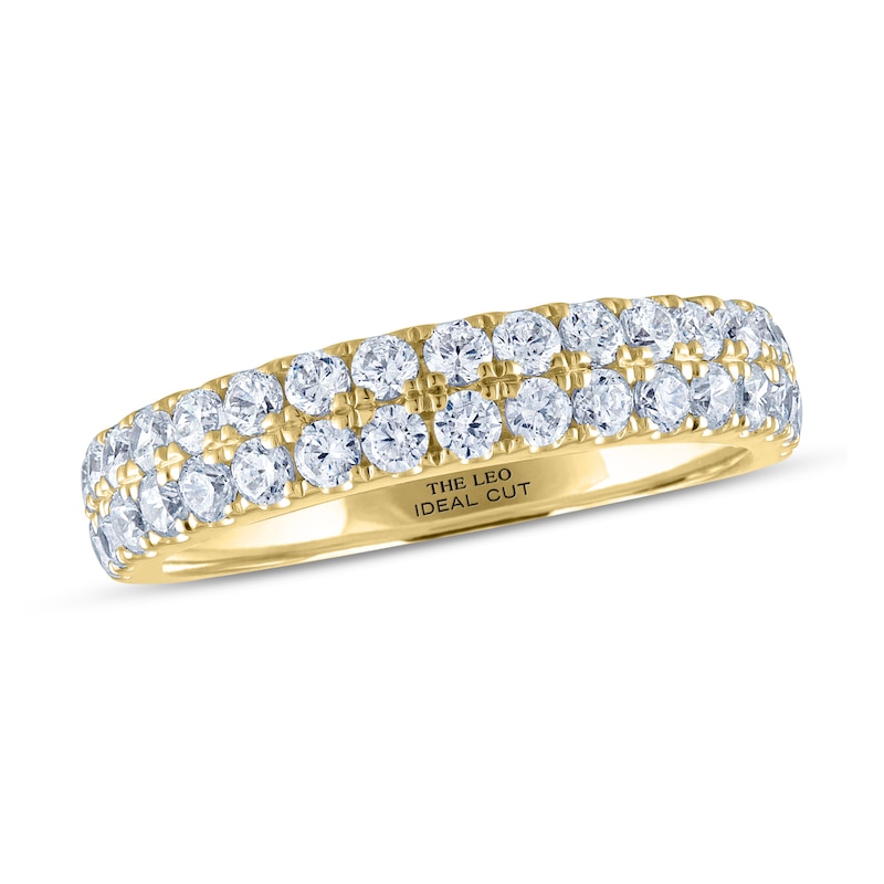 Main Image 1 of THE LEO Ideal Cut Diamond Anniversary Ring 1 ct tw 14K Yellow Gold