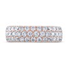 Thumbnail Image 2 of THE LEO Ideal Cut Diamond Anniversary Ring 1-1/2 ct tw 14K Rose Gold