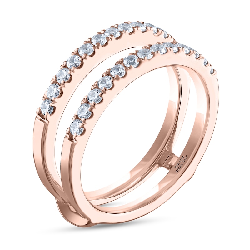Main Image 2 of THE LEO Ideal Cut Diamond Enhancer Band 1/2 ct tw 14K Rose Gold